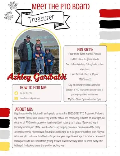 Treasurer: Ashley Garibaldi