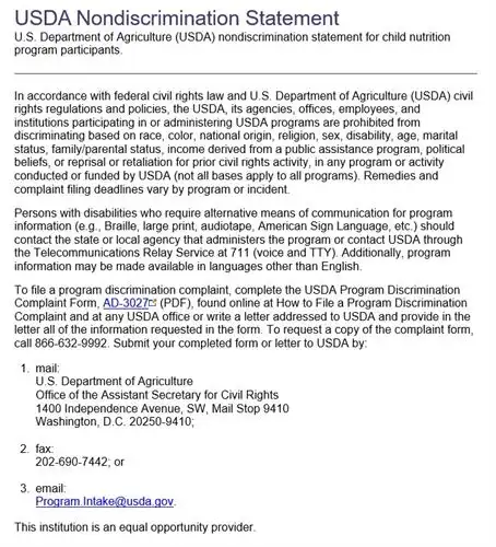 Updated Civil Rights Statement