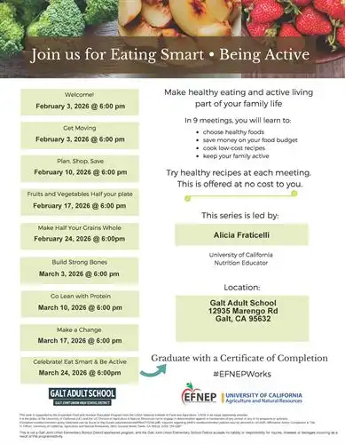 Galt Adult School Nutrition - English 