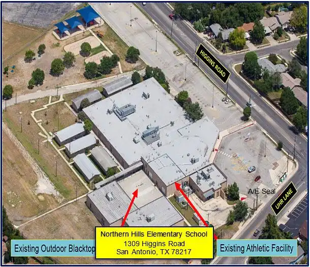 Aerial Picture - 2015 Bond Northern Hills Elementary School Athletic Facility Addition and Renovations Project 