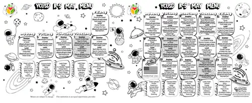 K-5 May 2026 Consolidated Menu