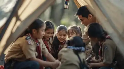 Kids camping