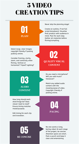 5 video creation tips