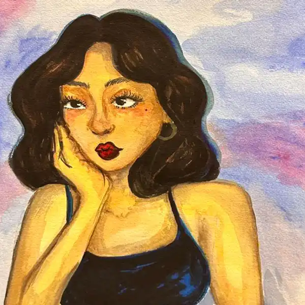 student drawing