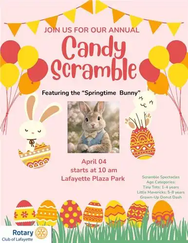 Candy Scramble flyer