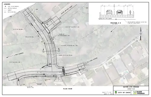 Image of conceptual drawing for proposed Guynn Bridge