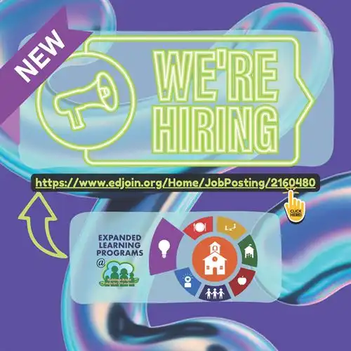 We're Hiring for Galt Expanded Learning Program