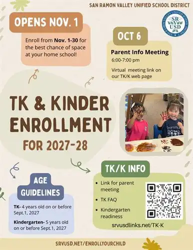 TK/K Enrollment Flyer 2026
