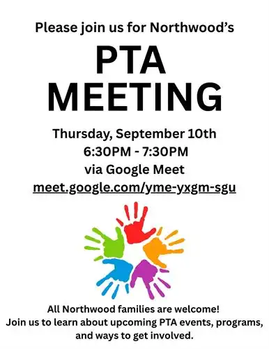 pta meeting 9/10