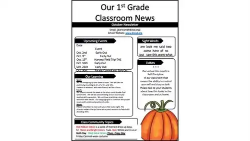 October Newsletter