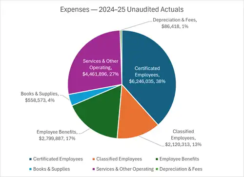 OSA FY25 Expenses Pie Chart