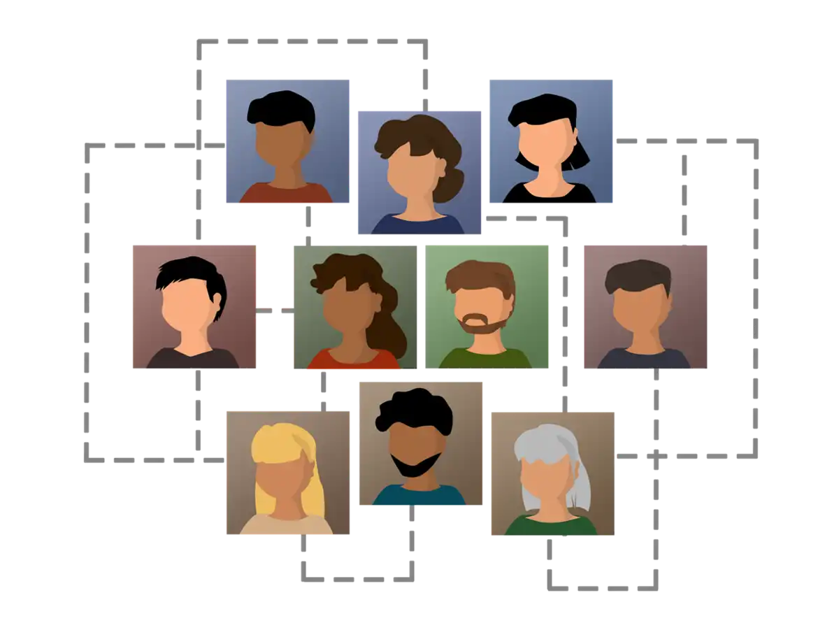 Clipart representing random employees