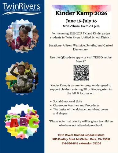 Kinder Kamp 2026 English Flyer