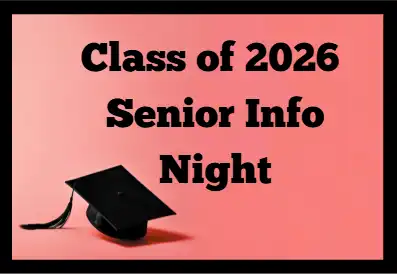 CLass of 2026 Senior Info Night banner