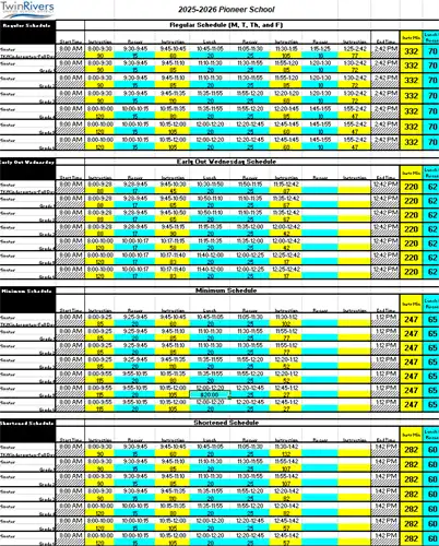 25-26 Daily Schedule