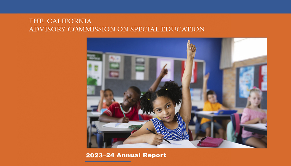 The California Advisory Commission on Special Education Annual Report: 2023–2024 Cover