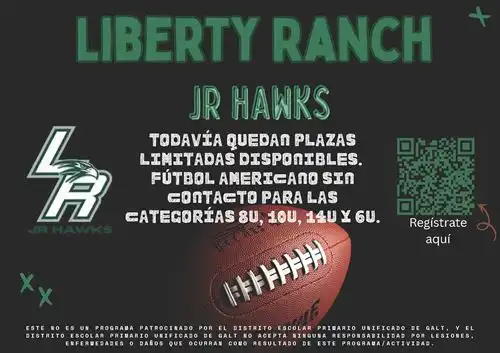 Liberty Ranch Jr. Hawks Flyer - Spanish