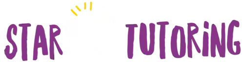 Start tutoring in purple with 4 yellow streaks in the middle 