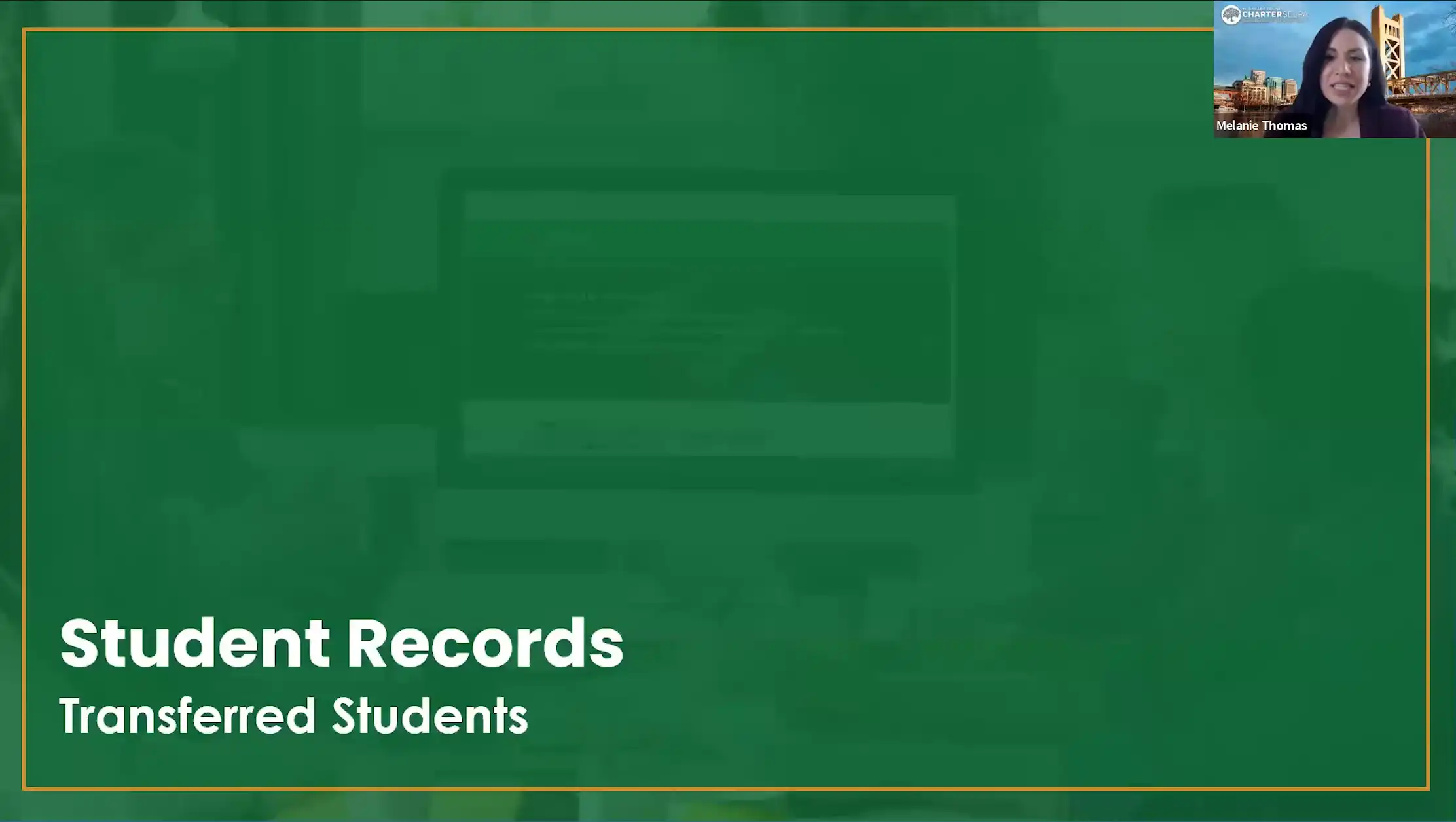 SEIS For Case Managers Part 2 - Module 3 - Transferred Students & Interim Placement Process