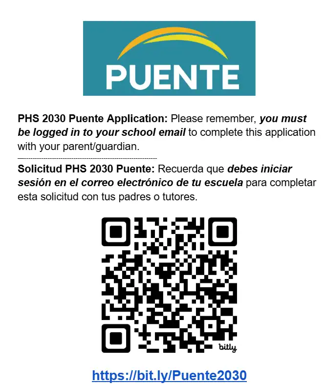 QR code for Puente app