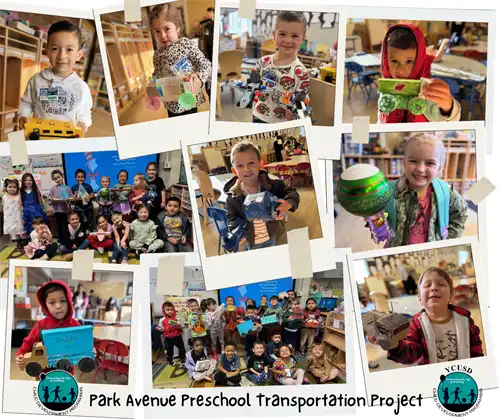 Park Avenue Preschoolers made their own form of transportation
