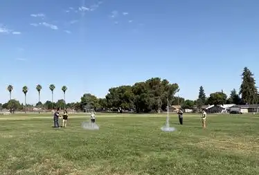 model rocket launch