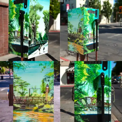 Utility Box "The Foot Bridge"