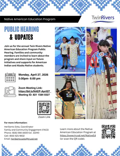 Native American Education Program Public Hearing and Updates