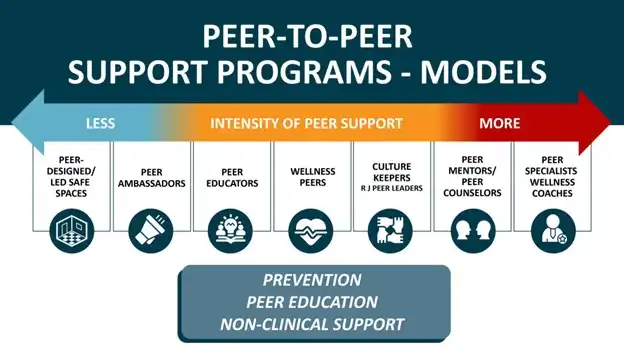Prevention Peer Education Non-Clinical Support Chart