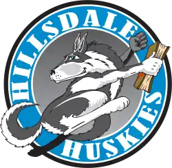 hillsdale huskies school logo.
