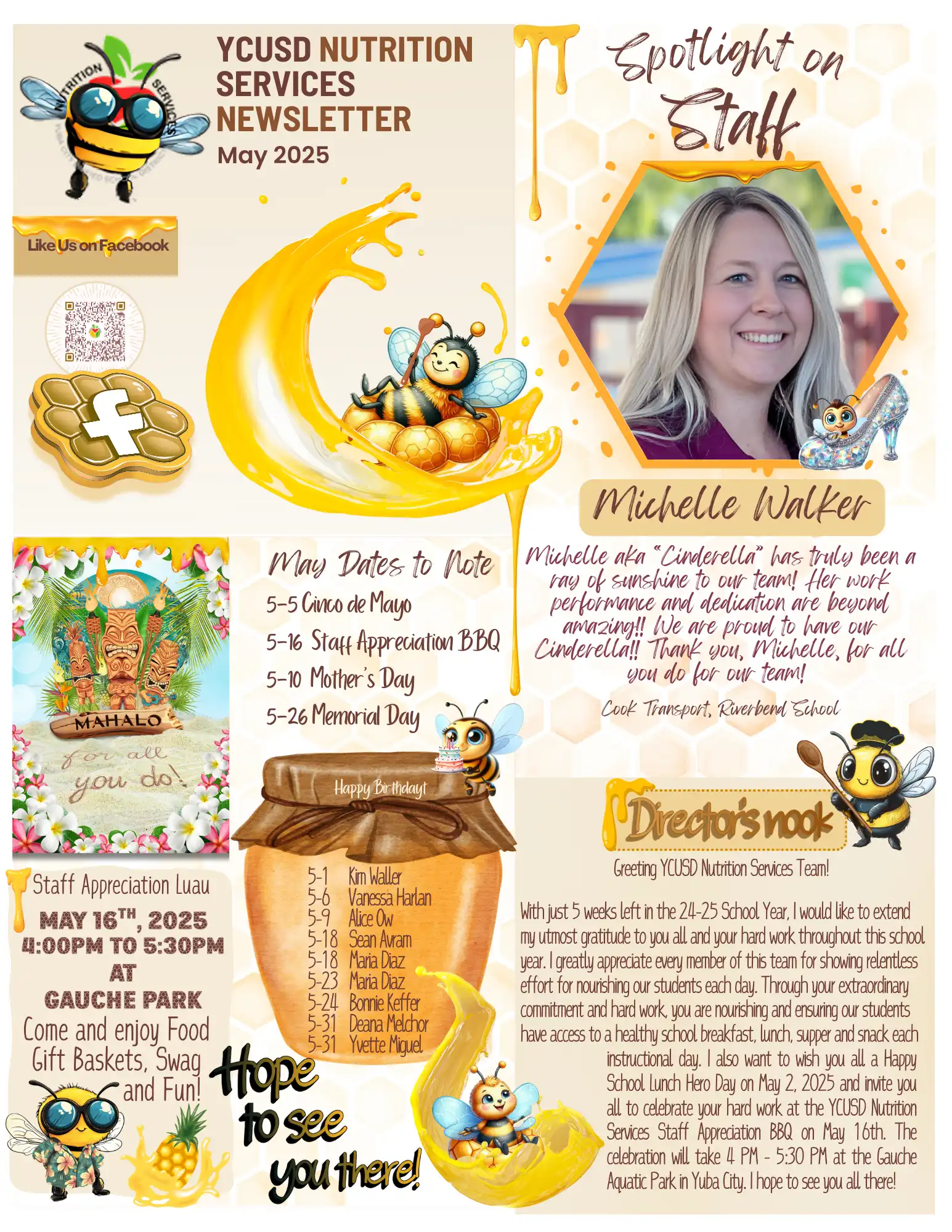 YCUSD Nutrition Services May 2025 Newsletter