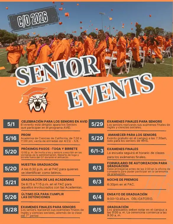 Senior Events 2026 Spanish