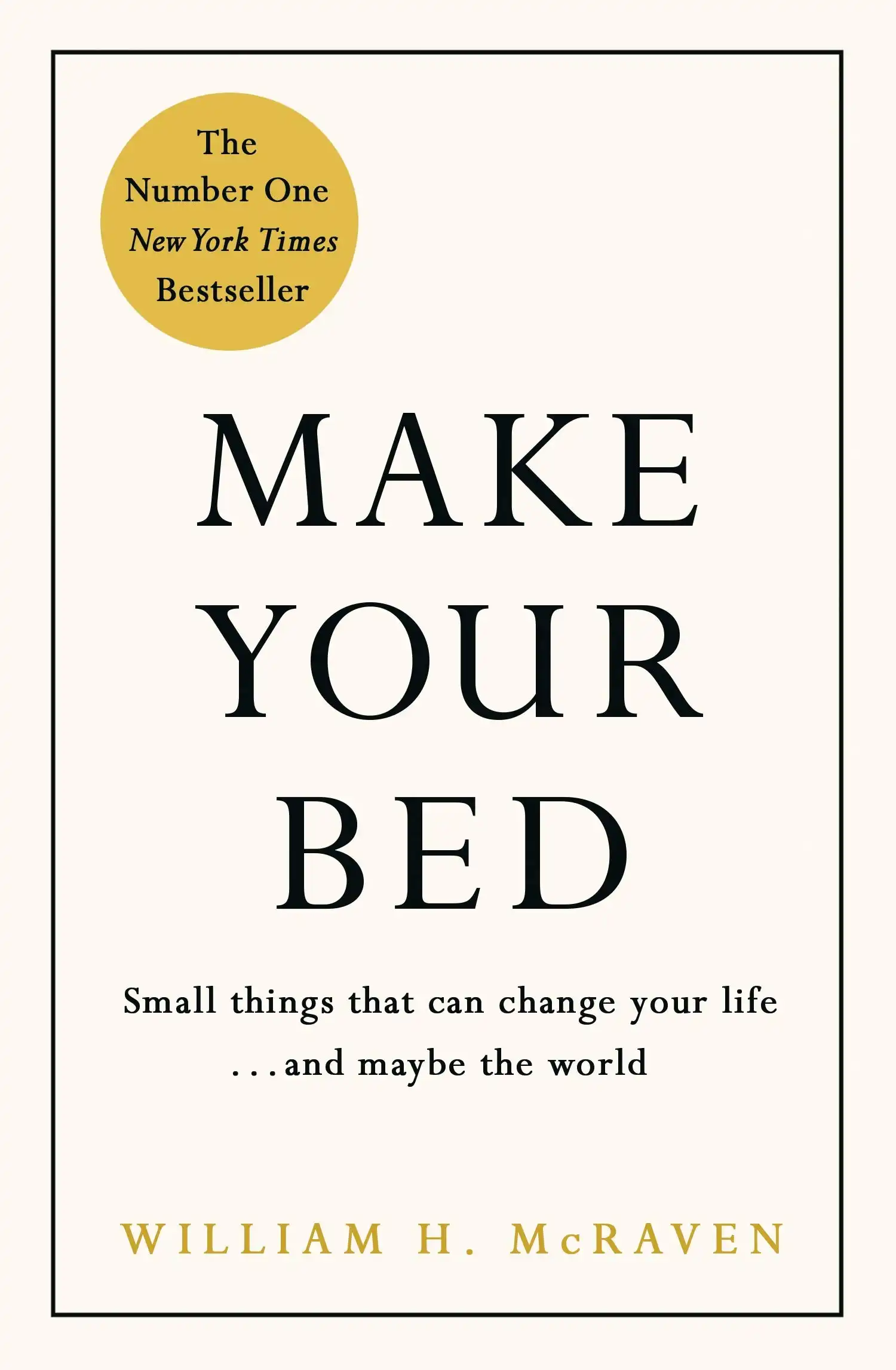 Make your bed book cover