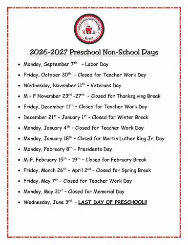 Non-School Days English