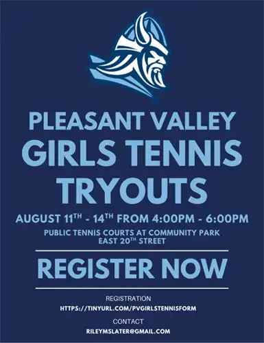 2025 Girls Tennis tryouts