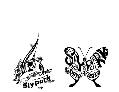 2 Graphic designs for screen printing SLy Park 2025 designs