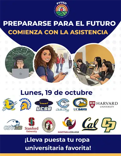 prepararse para el futuro comienza con la asistencia lunes 19 de octubre