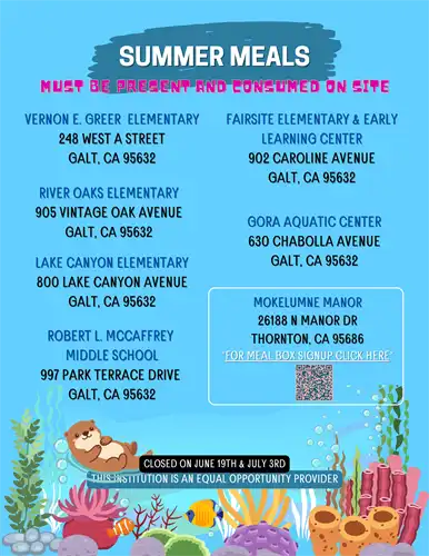 Summer Meal Locations - Spanish