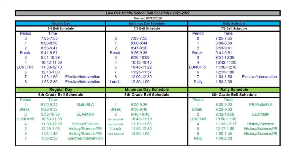 26.27 bell schedule