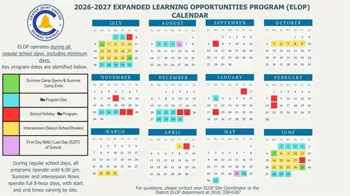 ELOP 2026-2027 Calendar