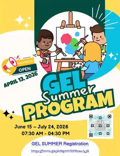 GEL Summer Program Registration Flyer - English