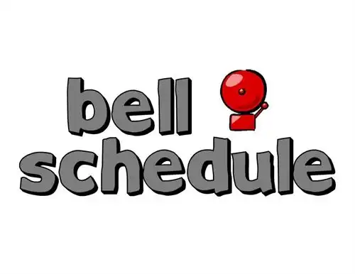 bell schedule image