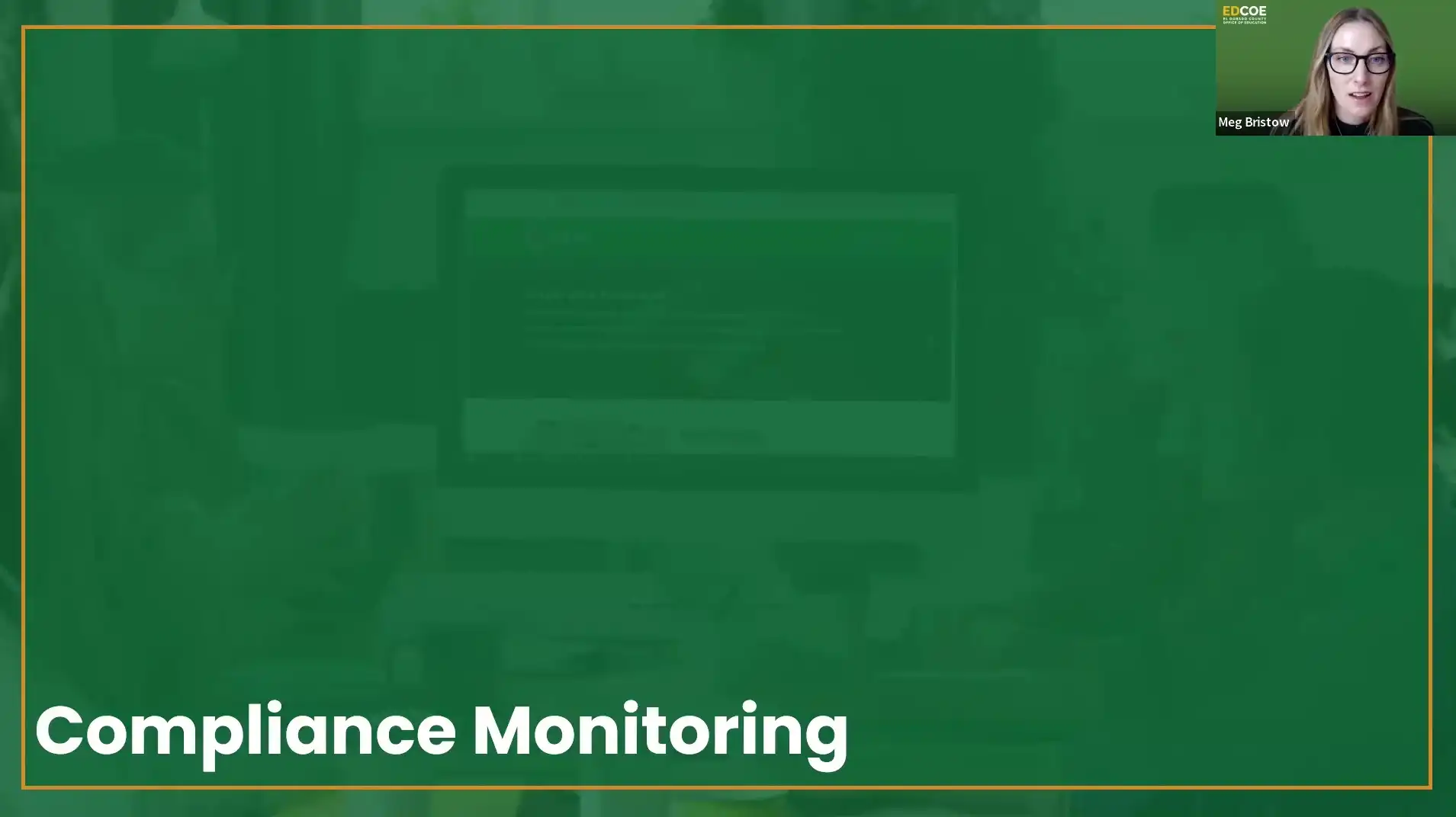 SEIS Compliance Management For District Level Users - Module 3 - Compliance Monitoring Overview