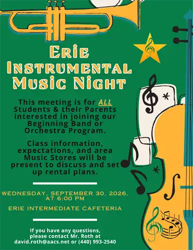 Erie Instrumental Music Night 2026