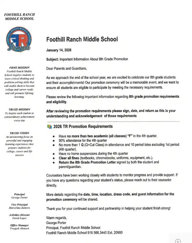 PROMOTION REQUIREMENTS