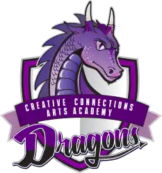 creative connections arts acaedemy dragons school logo.