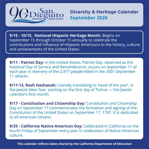 Sept. 2026 - Heritage Calendar