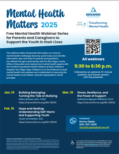 Mental Health matters poster