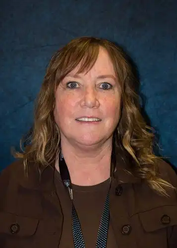 kathleen kennedy in front of backdrop