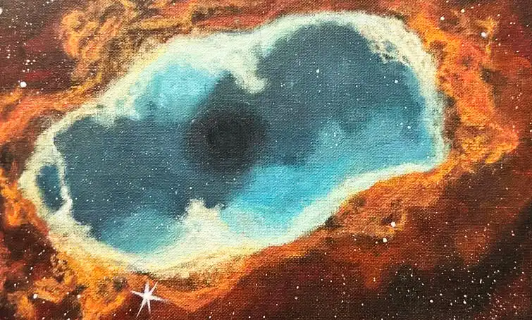 painting of galaxy